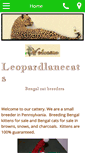 Mobile Screenshot of leopardlanecats.com